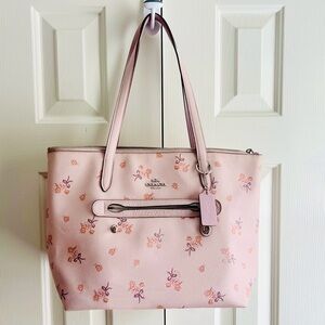 Coach Pink Floral Tote Bag